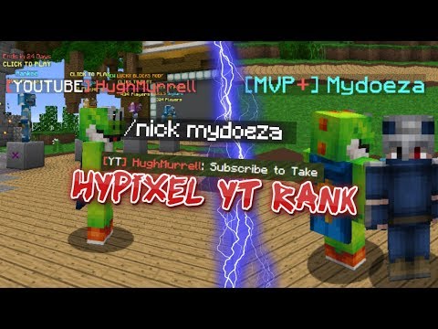 get youtube rank on hypixel for free for mac